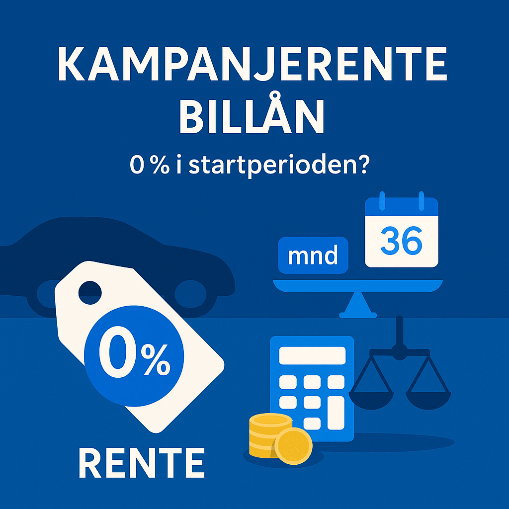 Kampanjerente billån Kampanjerente billån