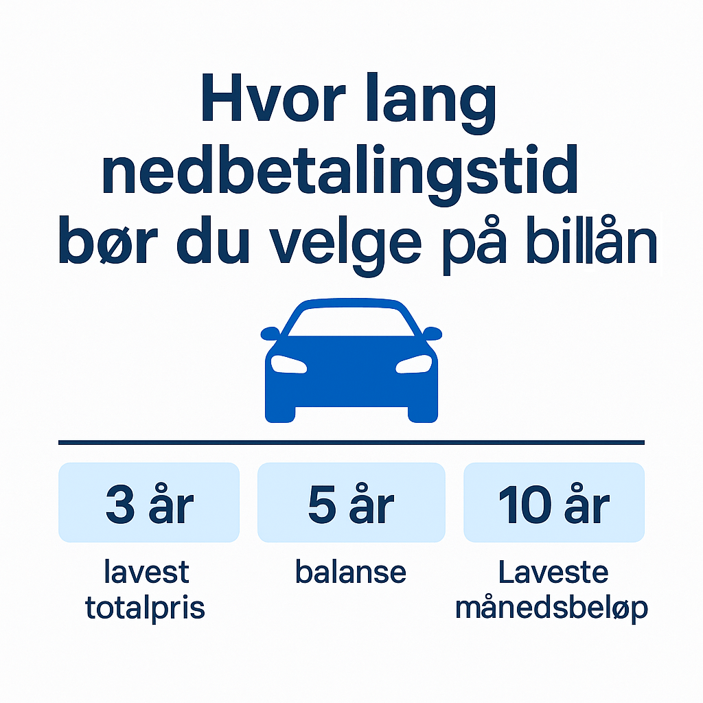 Nedbetalingstid billån Nedbetalingstid billån
